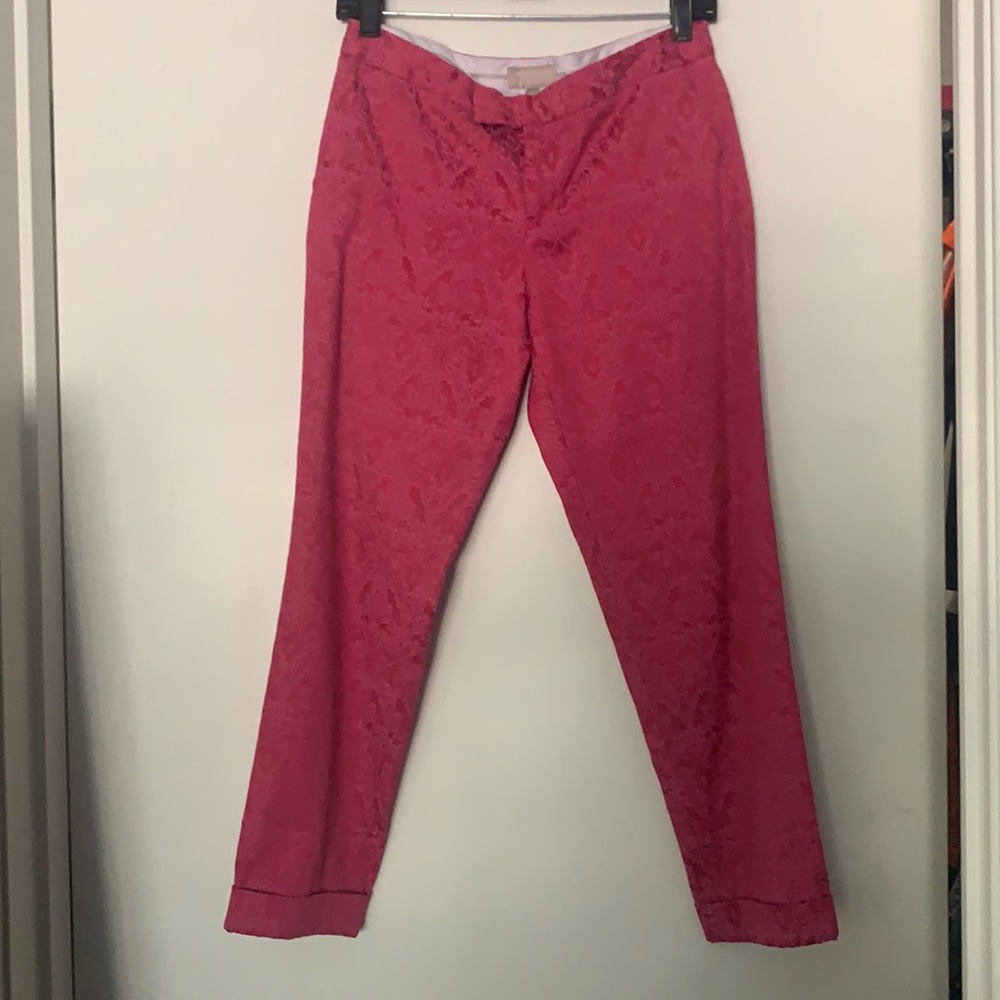 Hot Pink Banana Republic crop pant